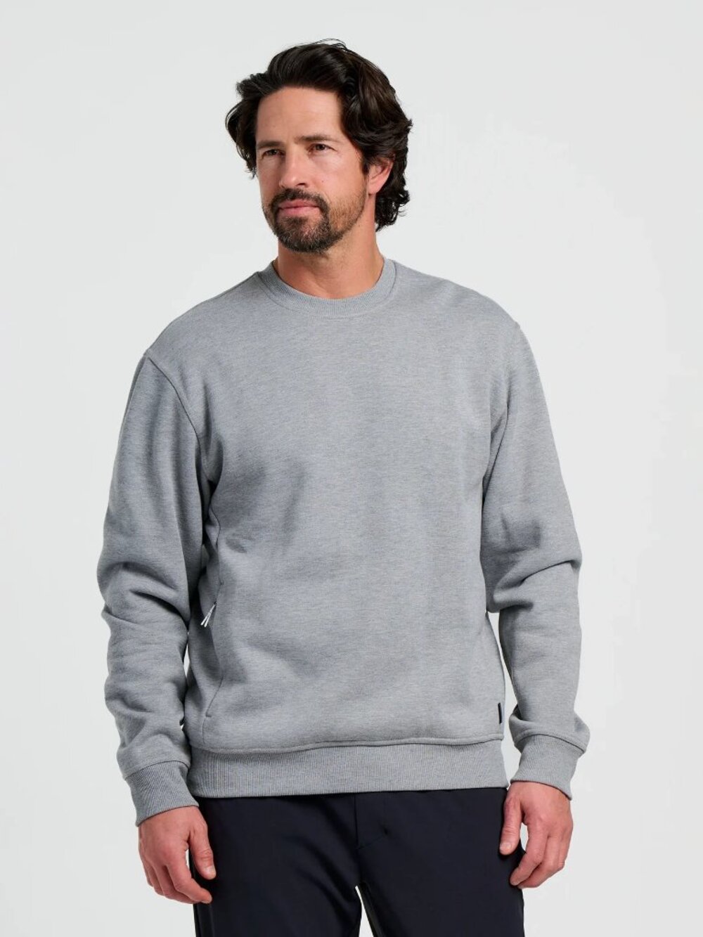 Free Fly Men's Bamboo Northcoast Fleece Crew Pullover Gray Size Medium/Large NWT - Picture 2 of 14